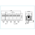 Tèminal blòk Connector baryè tèminal